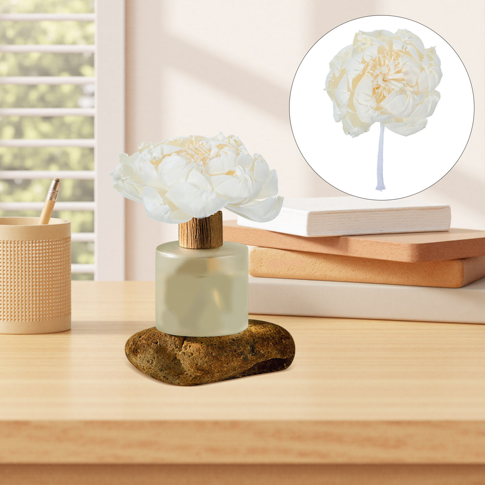 Home Fragrance Us - Ароматический диффузор в виде головки пиона,