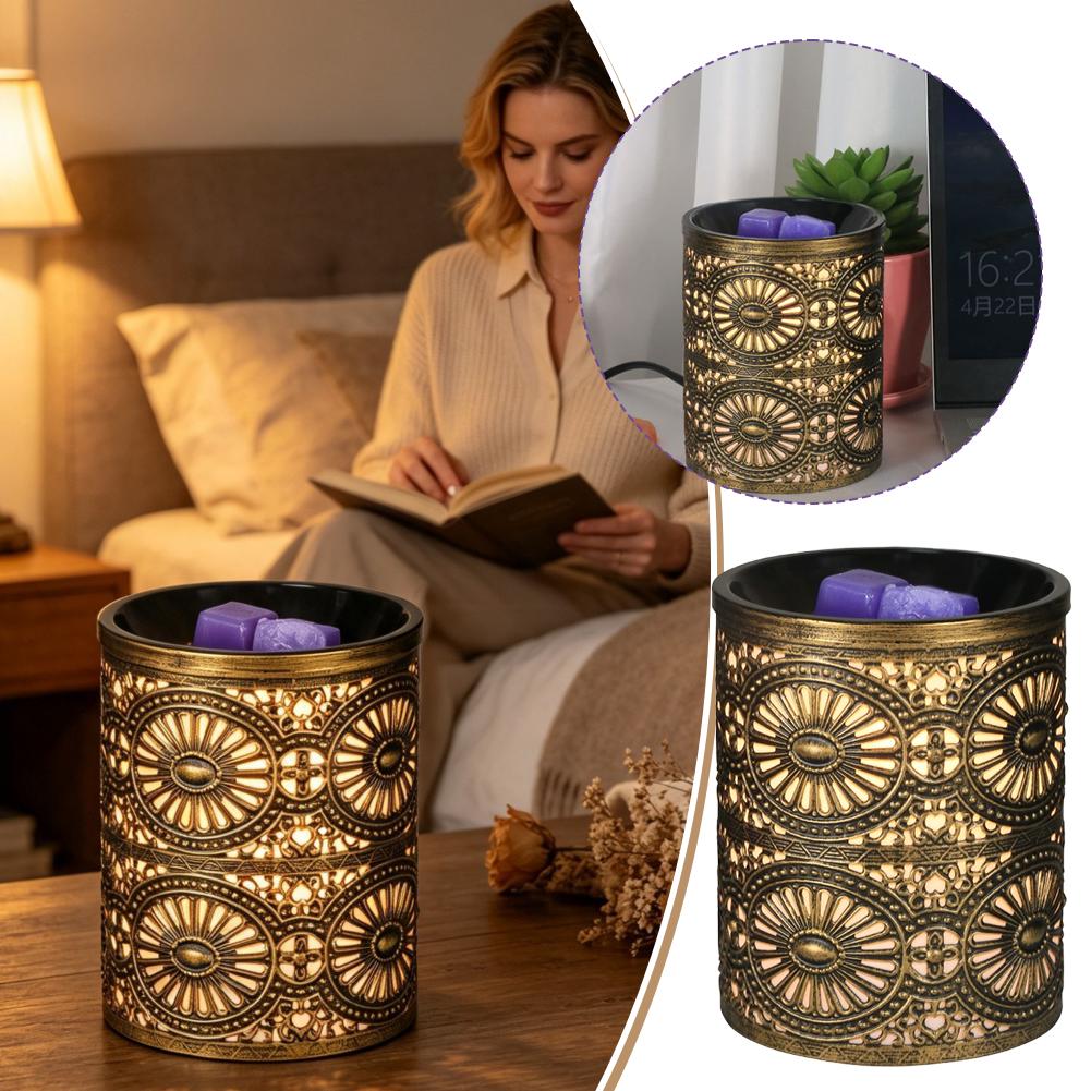 Home Fragrance Us - Новый ароматный ночник: золотой геометрический железный