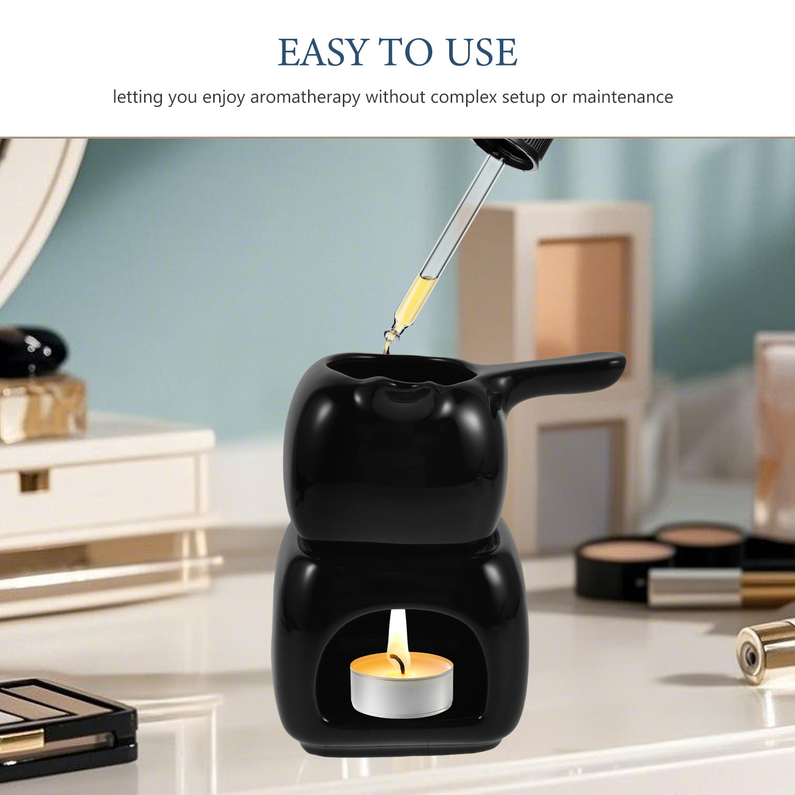 Черная керамическая аромалампа – обзор и цена Wax Melt Burner